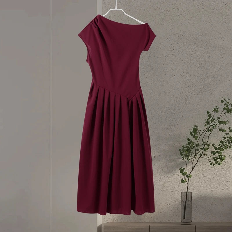 Sleeveless Round Neck Flowy Maxi Dress