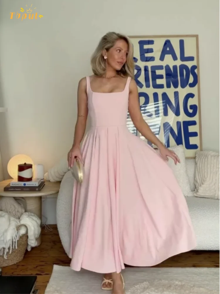 Sleeveless Flowy Midi Dress
