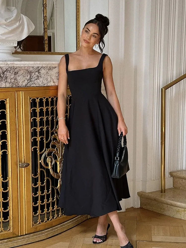 Sleeveless Flowy Midi Dress