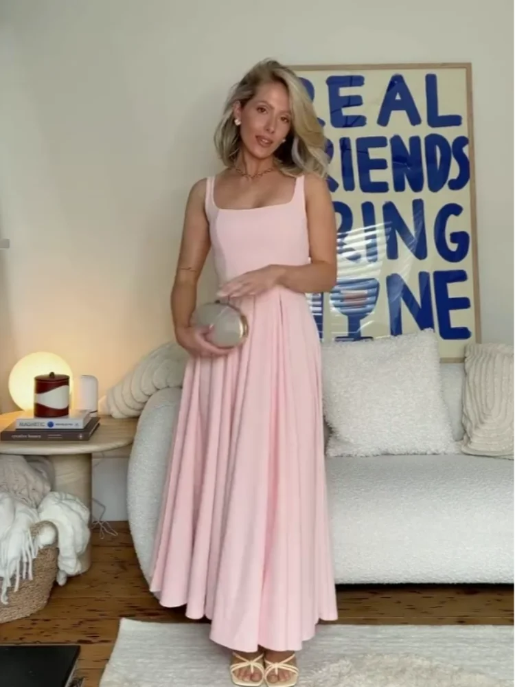 Sleeveless Flowy Midi Dress