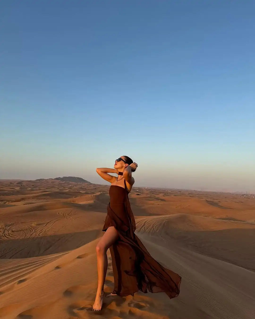 Strapless Flowy Maxi Dress – High Slit, Open Back, Elegant Evening Dress